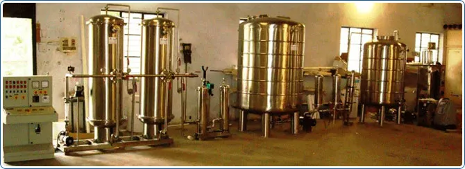 4000 Liters Hour Spring Water Filtration Plant